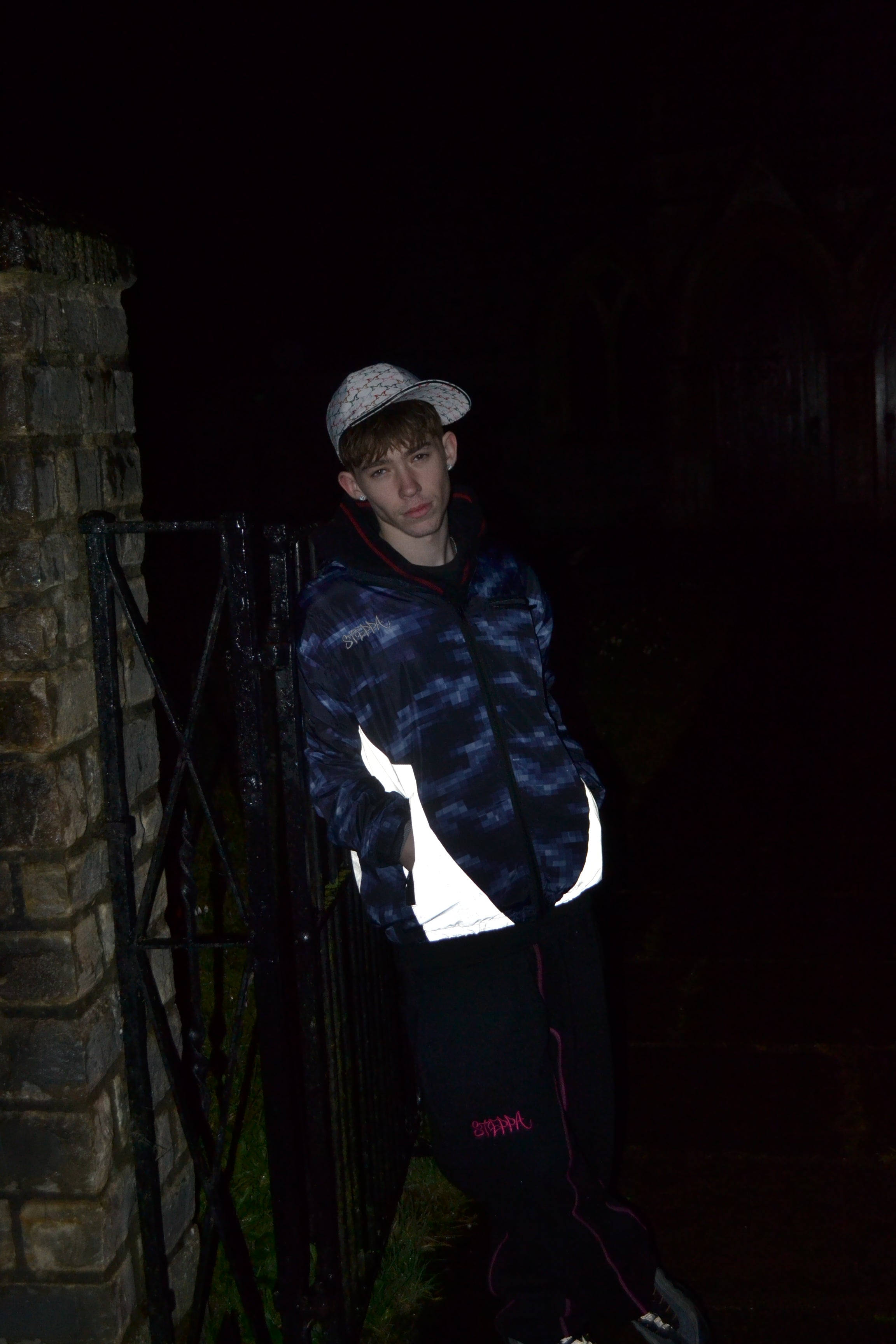 "GLITCHED" WINDBREAKER